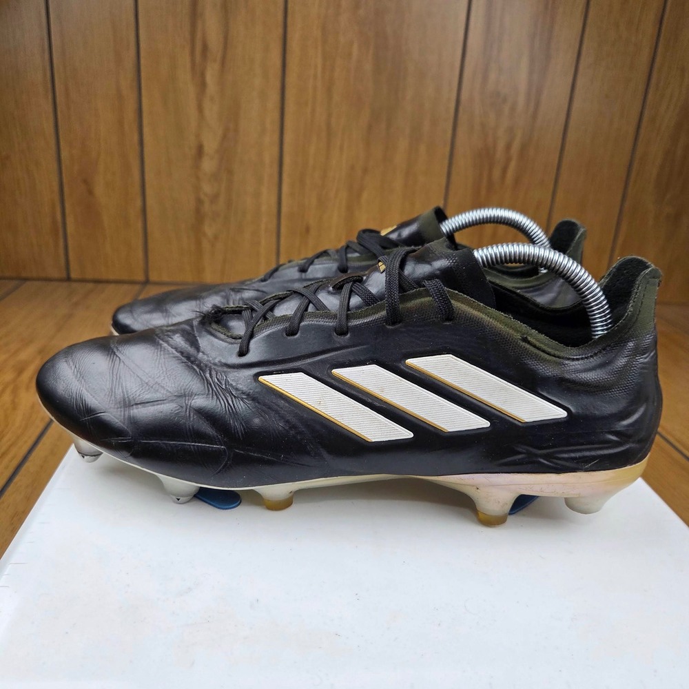 Adidas Copa Pure.1 SG Soccer Cleats Black Gold Fusionskin Mens 10 PRB 698001